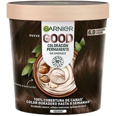 Garnier Good Ohne Ammoniak Dauerhafte Haarfarbe - Kakaobraun Garnier Good Ohne Ammoniak Dauerhafte Haarfarbe - Kakaobraun