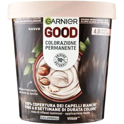 Garnier Good Colorazione Permanente 4.0 Castano Cioccolato Garnier Good Colorazione Permanente 4.0 Castano Cioccolato