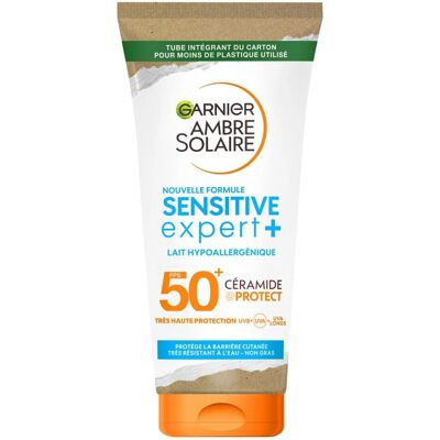 Garnier Ambre Solaire Sensitive Expert+ Crème solaire hypoallergénique SPF50+ - Publicité Garnier Ambre Solaire Sensitive Expert+ Crème solaire hypoallergénique SPF50+ - Publicité