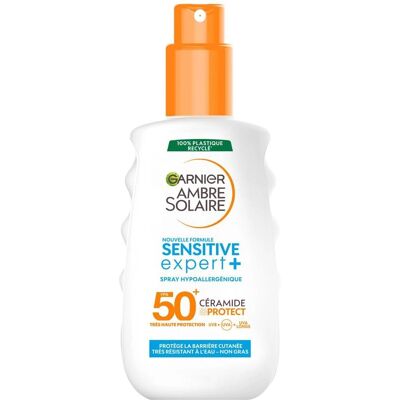 Garnier Ambre Solaire Sensitive Expert SPF 50+ - Spray Solaire Hypoallergénique Garnier Ambre Solaire Sensitive Expert SPF 50+ - Spray Solaire Hypoallergénique