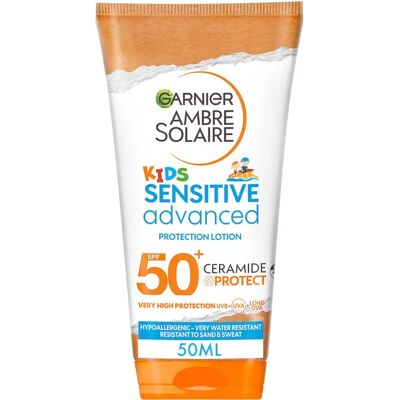 Garnier - Ambre Solaire Sensitive Advanced Kids Milk - Zonnebrandcrème Garnier - Ambre Solaire Sensitive Advanced Kids Milk - Zonnebrandcrème
