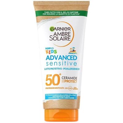 Garnier Ambre Solaire Kids SPF50+ Sensitive Ceramide Protect Latte Garnier Ambre Solaire Kids SPF50+ Sensitive Ceramide Protect Latte