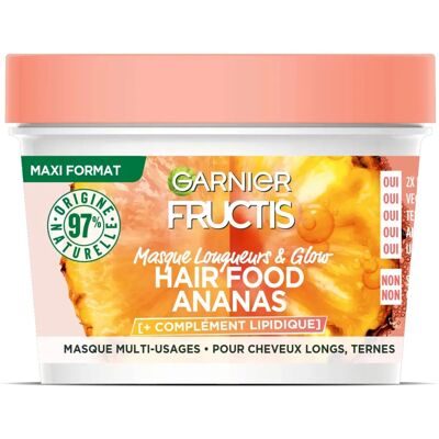 Masque Capillaire Garnier Piña - Brillance pour Cheveux Longs - Masque Masque Capillaire Garnier Piña - Brillance pour Cheveux Longs - Masque
