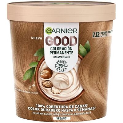 Garnier Good Coloration Permanente #7.12 Rubio Café Latte - Colore Permanente Garnier Good Coloration Permanente #7.12 Rubio Café Latte - Colore Permanente
