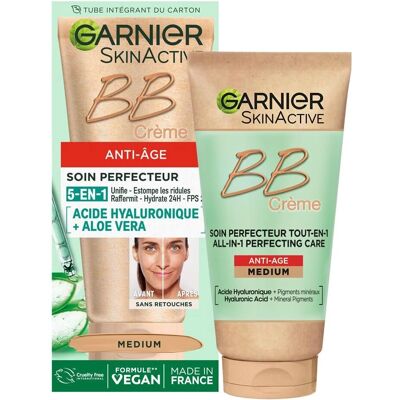 Garnier Crème BB Anti-Âge 5-en-1 - Produit de Beauté - Publicité Garnier Crème BB Anti-Âge 5-en-1 - Produit de Beauté - Publicité