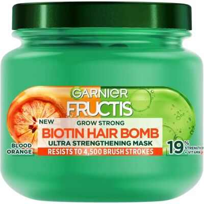 Garnier Fructis Vitamin Force Hair Mask Biotin 320 Ml - Hair Mask Garnier Fructis Vitamin Force Hair Mask Biotin 320 Ml - Hair Mask