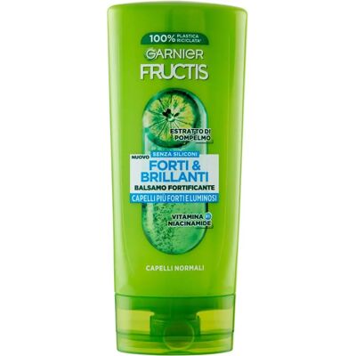 Après-shampoing Garnier Fructis Forti & Brillanti - Cheveux Normaux - Publicité Après-shampoing Garnier Fructis Forti & Brillanti - Cheveux Normaux - Publicité