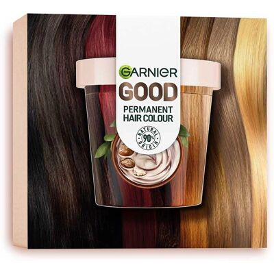 Μόνιμη βαφή μαλλιών Garnier Good - Σετ εκκίνησης - Βανίλια Ξανθό - Κάλυψη γκρίζων Μόνιμη βαφή μαλλιών Garnier Good - Σετ εκκίνησης - Βανίλια Ξανθό - Κάλυψη γκρίζων