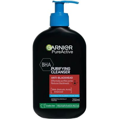 Garnier PureActive Charcoal Cleanser - Facial Cleanser with Salicylic Acid Garnier PureActive Charcoal Cleanser - Facial Cleanser with Salicylic Acid