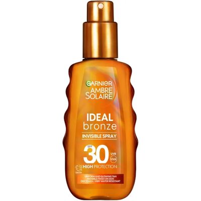 Garnier Ambre Solaire Ideal Bronze SPF30 Invisible Tanning Spray - Sunscreen Spray for Face & Body Garnier Ambre Solaire Ideal Bronze SPF30 Invisible Tanning Spray - Sunscreen Spray for Face & Body