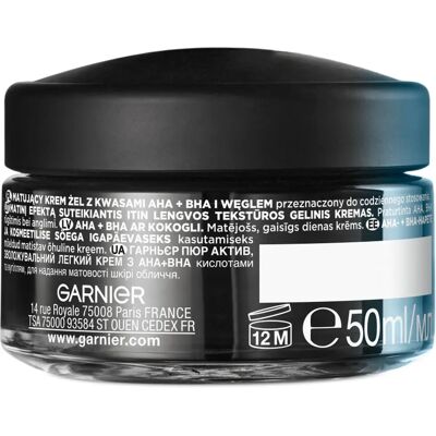 Garnier Pure Active 50ml Gesichtscreme - Akne & Fettige Haut Garnier Pure Active 50ml Gesichtscreme - Akne & Fettige Haut