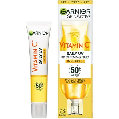 Garnier Vitamin C Daily UV Brightening Fluid Invisible SPF 50+ (50ml) Garnier Vitamin C Daily UV Brightening Fluid Invisible SPF 50+ (50ml)