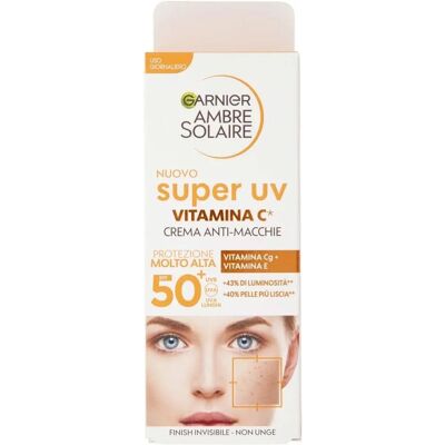 Protector solar SPF50+ Garnier con Vitamina C - Ligero, Anti-Manchas, Acabado Invisible Protector solar SPF50+ Garnier con Vitamina C - Ligero, Anti-Manchas, Acabado Invisible