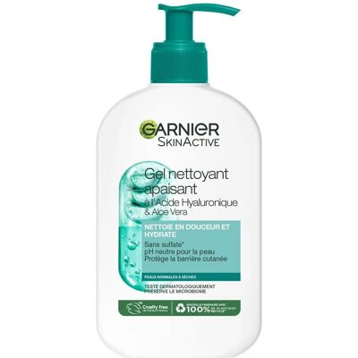 Garnier Skin Active Gel Apaisant Nettoyant Visage - Type de peau - Publicité Garnier Skin Active Gel Apaisant Nettoyant Visage - Type de peau - Publicité