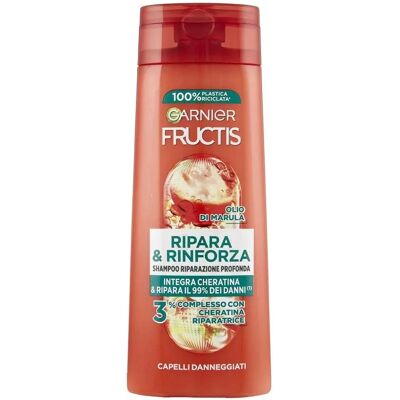 Shampoo Garnier Fructis Ripara & Rinforza - Cura Capelli Danniati Shampoo Garnier Fructis Ripara & Rinforza - Cura Capelli Danniati