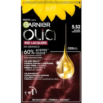 Garnier Olia Vernis Rouge - Malbec - Rouge Vif - Coloration Capillaire - Publicité Garnier Olia Vernis Rouge - Malbec - Rouge Vif - Coloration Capillaire - Publicité