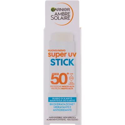 Garnier Ambre Solaire Super UV Barra Invisible SPF50+ 9mL Garnier Ambre Solaire Super UV Barra Invisible SPF50+ 9mL