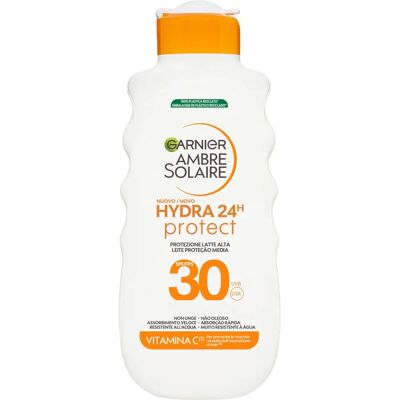 Garnier Ambre Solaire Hydra 24 Protect Lait Corporel SPF30 - Lait Corporel Garnier Ambre Solaire Hydra 24 Protect Lait Corporel SPF30 - Lait Corporel