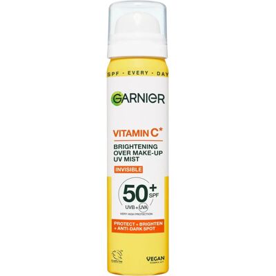 Garnier Vitamin C Brightening Over Make-Up UV Mist SPF 50+ - Facial Mist Garnier Vitamin C Brightening Over Make-Up UV Mist SPF 50+ - Facial Mist