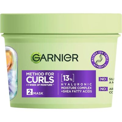 Garnier Garnier Method For Curls Mask - Revives curls, 13% hyaluronic acid Garnier Garnier Method For Curls Mask - Revives curls, 13% hyaluronic acid