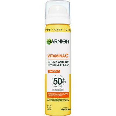 Garnier Vitamina C Bruma Iluminadora Sobre el Maquillaje SPF50 Garnier Vitamina C Bruma Iluminadora Sobre el Maquillaje SPF50