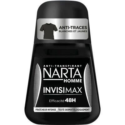 Déodorant Invisimax Anti-traces Blanches Homme - Narta - Publicité Déodorant Invisimax Anti-traces Blanches Homme - Narta - Publicité