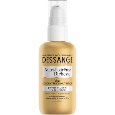Dessange Nutri-Extreme Richesse Elixir - Sérum capillaire - Publicité Dessange Nutri-Extreme Richesse Elixir - Sérum capillaire - Publicité
