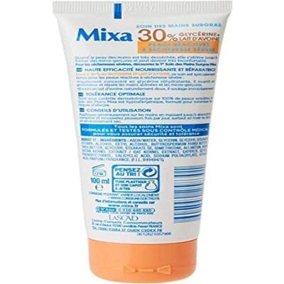 Crème Mains Mixa - Intensive, Peau Sèche, 100ml - Publicité Crème Mains Mixa - Intensive, Peau Sèche, 100ml - Publicité
