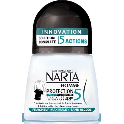Narta Protection 5 Anti-transpirant - Respectueux de la peau, 48h, Durable - Publicité Narta Protection 5 Anti-transpirant - Respectueux de la peau, 48h, Durable - Publicité