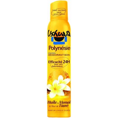 Déodorant USHUAIA Polynésie monoï & Tiaré - 200 ml - Publicité Déodorant USHUAIA Polynésie monoï & Tiaré - 200 ml - Publicité