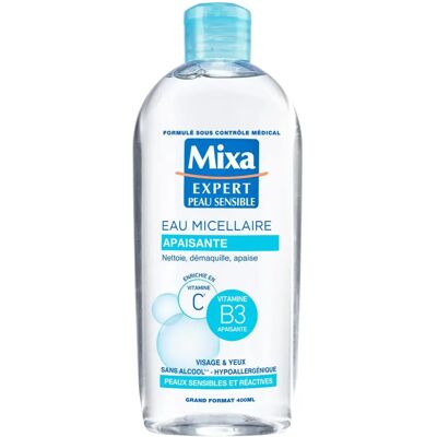 Eau Micellaire Douce Mixa - Peaux sensibles - 400ml - Publicité Eau Micellaire Douce Mixa - Peaux sensibles - 400ml - Publicité