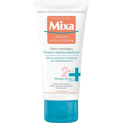Mixa Nawilżający Krem - Na Niedoskonałości - 50ml Mixa Nawilżający Krem - Na Niedoskonałości - 50ml