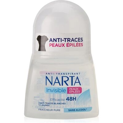 Déodorant Narta 48h Invisible - Peaux Épilées 50ml - Publicité Déodorant Narta 48h Invisible - Peaux Épilées 50ml - Publicité