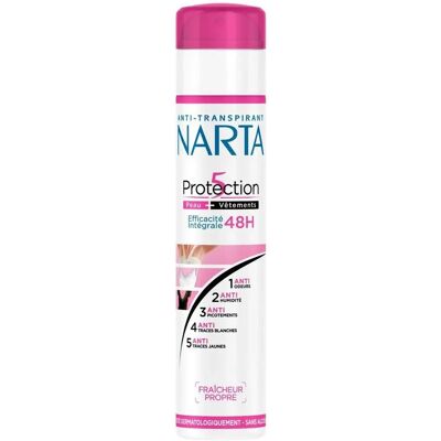 Narta Protection 5 Déodorant Spray - 200ml - Publicité Narta Protection 5 Déodorant Spray - 200ml - Publicité
