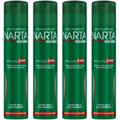 Déodorant Homme 24h Fraîcheur Classique Narta - Publicité Déodorant Homme 24h Fraîcheur Classique Narta - Publicité