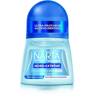 Narta Déodorant Homme Nord Extreme 48h - Fraîcheur Polaire 50ml - Publicité Narta Déodorant Homme Nord Extreme 48h - Fraîcheur Polaire 50ml - Publicité