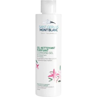 Gel Nettoyant Eau Thermale Mont Blanc pour Peau Mixte - 200ml - Publicité Gel Nettoyant Eau Thermale Mont Blanc pour Peau Mixte - 200ml - Publicité