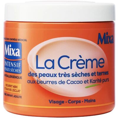 Crème Mixa très sèche - visage, corps, mains - Publicité Crème Mixa très sèche - visage, corps, mains - Publicité