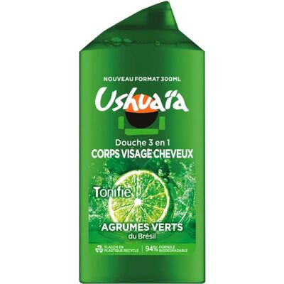 Ushuaia Modèle Gel Douche 3-en-1 - Corps, Visage, Cheveux - Publicité Ushuaia Modèle Gel Douche 3-en-1 - Corps, Visage, Cheveux - Publicité