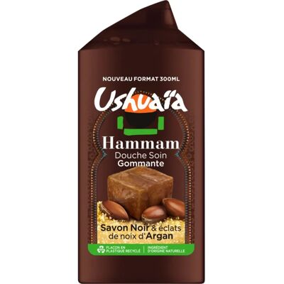 Gel Douche Ushuaia - Hammam Savon Noir Gommant - 300ml - Publicité Gel Douche Ushuaia - Hammam Savon Noir Gommant - 300ml - Publicité