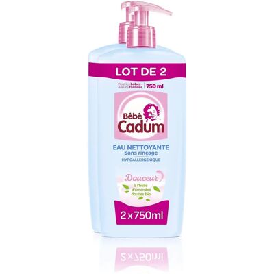 Eau Nettoyante Douceur Cadum - Eau Nettoyante pour Bébé - Publicité Eau Nettoyante Douceur Cadum - Eau Nettoyante pour Bébé - Publicité