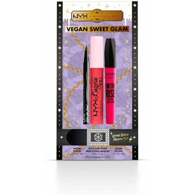 NYX Professional Makeup Limitowana edycja Xmass Sweet Glam Zestaw Świąteczny - Rutyna makijażu NYX Professional Makeup Limitowana edycja Xmass Sweet Glam Zestaw Świąteczny - Rutyna makijażu