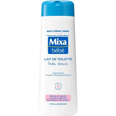 Mixa - Bébé Lait de Toilette Très Hypoallergénique Doux 300 ml - Flacon 300 ml - Baby lotion Mixa - Bébé Lait de Toilette Très Hypoallergénique Doux 300 ml - Flacon 300 ml - Baby lotion