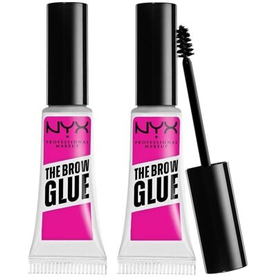 NYX Profesjonalny Makijaż Brwi - Klej do brwi - Zestaw 2 - Przezroczysty NYX Profesjonalny Makijaż Brwi - Klej do brwi - Zestaw 2 - Przezroczysty