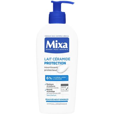 Mixa Lait Céramide Protection Peaux Sèches et Sensibles - 250 ml - Pumpflaska - Moisturizing Milk Mixa Lait Céramide Protection Peaux Sèches et Sensibles - 250 ml - Pumpflaska - Moisturizing Milk