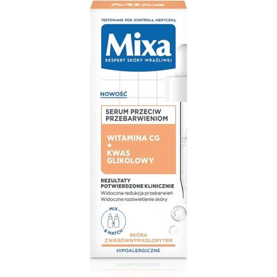 Sérum Expert Mixa pour Peau Sensible - Vitamine Cg et Acide Glycolique - 30ml Sérum Expert Mixa pour Peau Sensible - Vitamine Cg et Acide Glycolique - 30ml