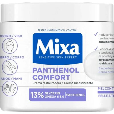 Crème Mixa Panthenol Comfort - Récupératrice, Hydratante, Peau sensible Crème Mixa Panthenol Comfort - Récupératrice, Hydratante, Peau sensible