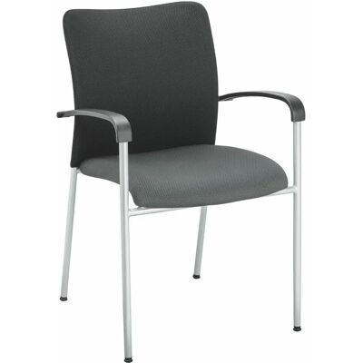 Chaise de bureau Bruneau 99836 - Grise, Empilable - Publicité Chaise de bureau Bruneau 99836 - Grise, Empilable - Publicité