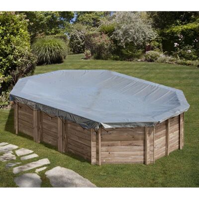 Couverture de piscine GRE Avila - Hivernage renforcé pour piscine en bois - Publicité Couverture de piscine GRE Avila - Hivernage renforcé pour piscine en bois - Publicité