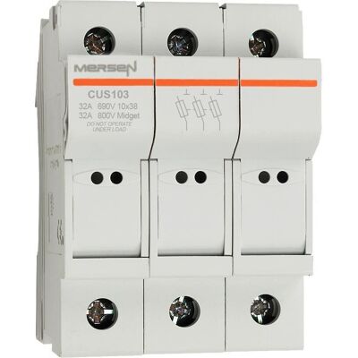Mersen CUS103 - 10x38 Sicherungshalter 3-polig 690V - Sicherungshalter Mersen CUS103 - 10x38 Sicherungshalter 3-polig 690V - Sicherungshalter